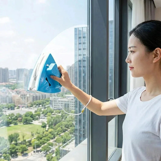 Magnetic Window Cleaner β Double-Sided Glass Cleaning Tool with Strong Magnets | Window Wiper & Squeegee for Home Use