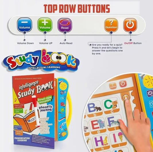 Kids Intelligence Learning Book - Interactive English Word Book for Kids