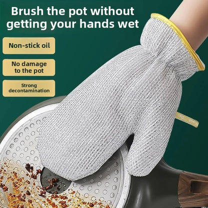 2-Piece Wire Dishwashing Gloves for Kitchen Cleaning – Non-Scratch, Waterproof & Machine Washable
