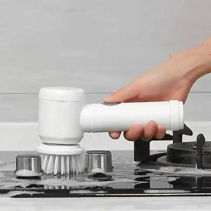 5-in-1 Electric Cleaning Brush – Cordless Power Scrubber for Bathroom & Kitchen