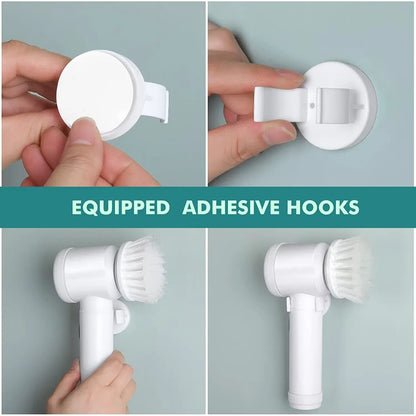 5-in-1 Electric Cleaning Brush – Cordless Power Scrubber for Bathroom & Kitchen