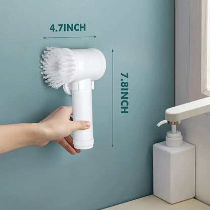 5-in-1 Electric Cleaning Brush – Cordless Power Scrubber for Bathroom & Kitchen
