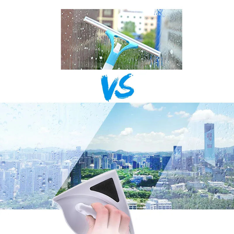 Magnetic Window Cleaner – Double-Sided Glass Cleaning Tool with Strong Magnets | Window Wiper & Squeegee for Home Use