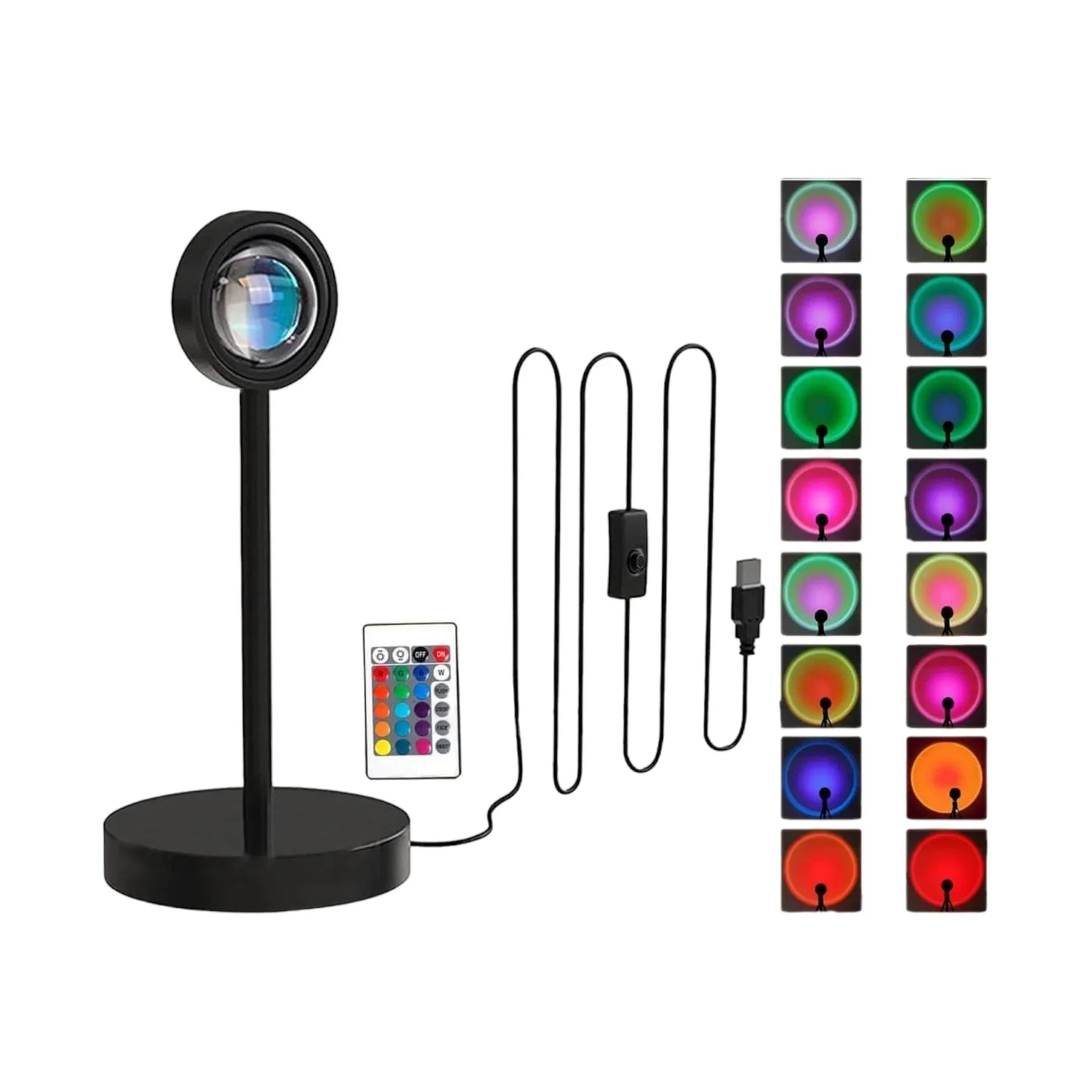 Sunset Lamp With Remote Control