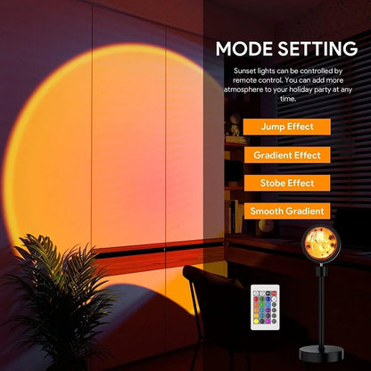 Sunset Lamp With Remote Control