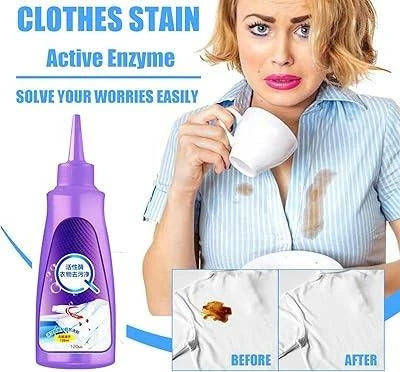 Multi-Purpose Clothes Stain Remover Roll-On | 120 ml Instant Fabric Cleaner for Cotton, Linen, Polyester, Blended Fabrics & Denim Jackets (120ml - Pack of 1)