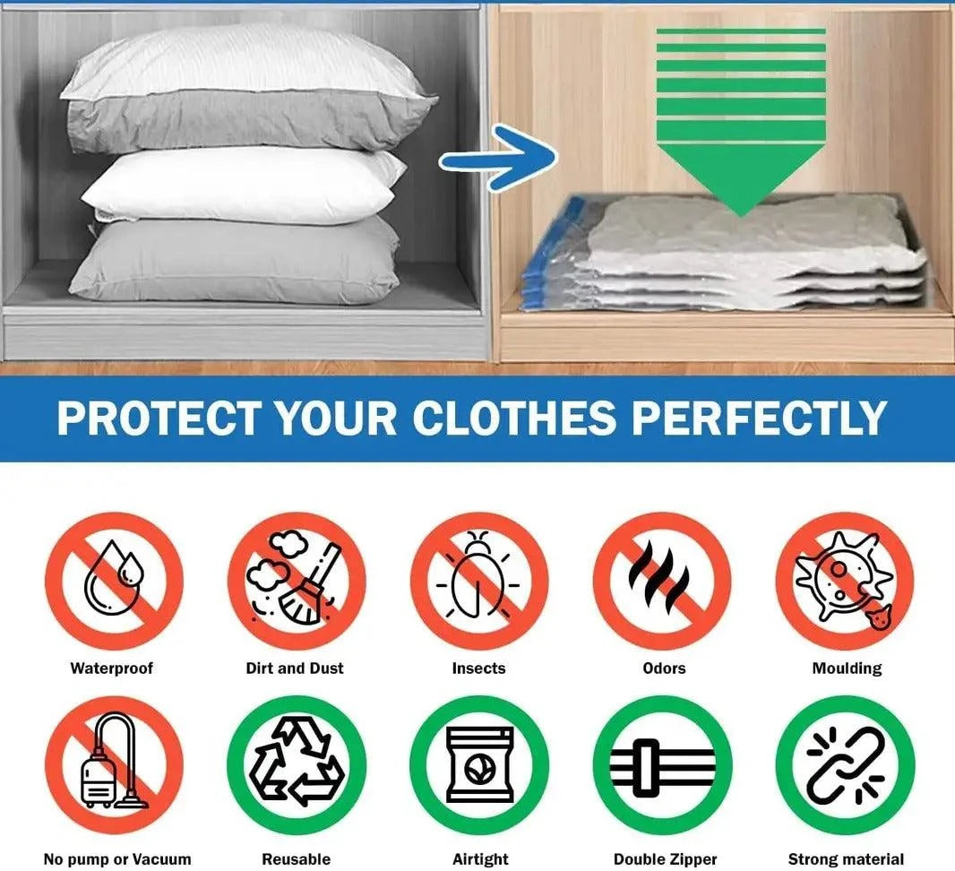 Vacuum Storage Bags with Suction Pump
