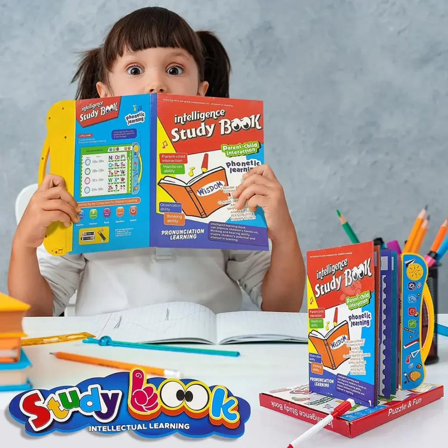 Kids Intelligence Learning Book - Interactive English Word Book for Kids