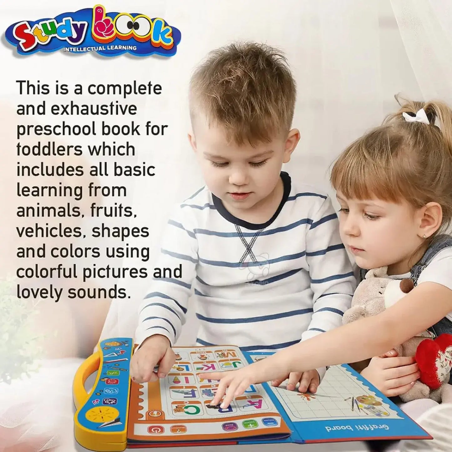 Kids Intelligence Learning Book - Interactive English Word Book for Kids